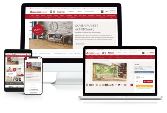 Parkettkaiser - Magento Shop mit hyvä Theme Parkettkaiser - Magento Shop mit hyvä Theme