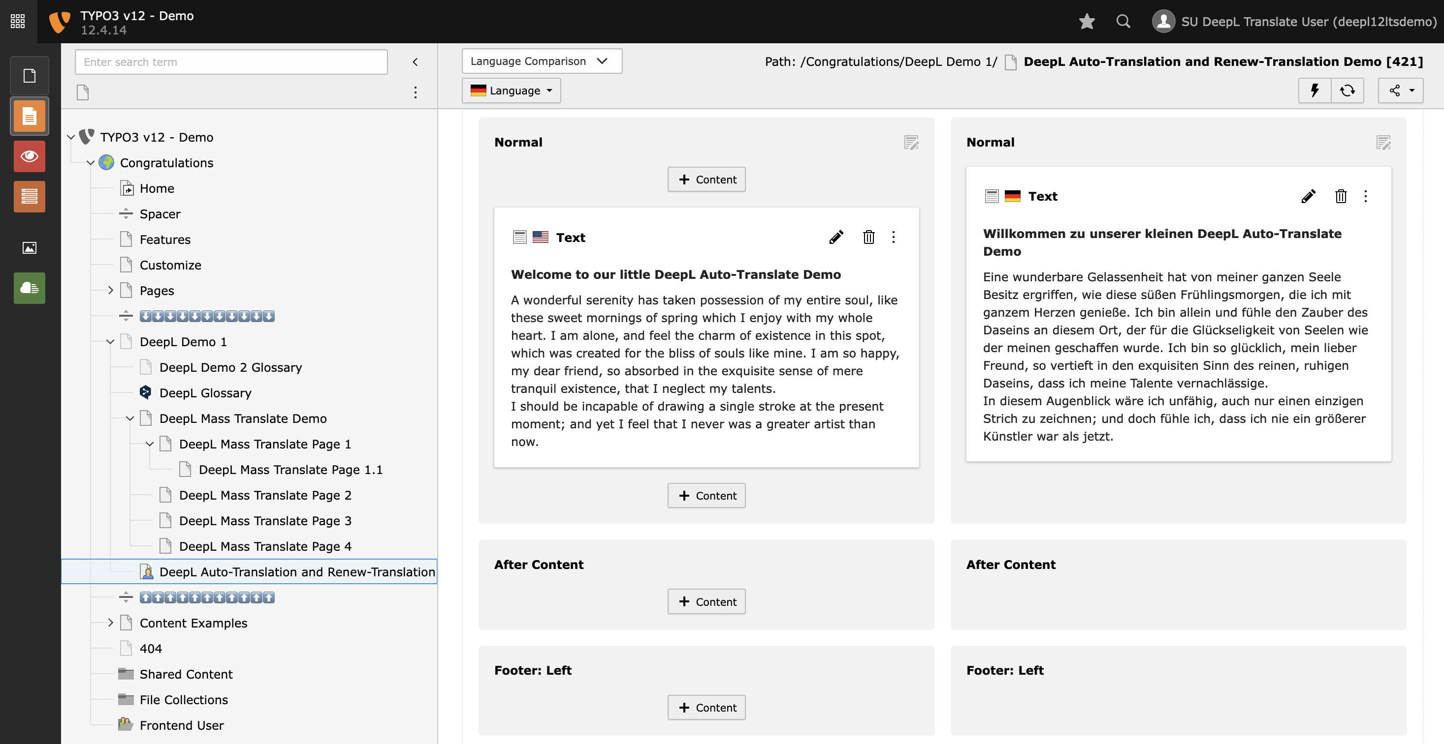 DeepL Translate for TYPO3: Auto-Translate-Feature DeepL Translate for TYPO3: Auto-Translate-Feature