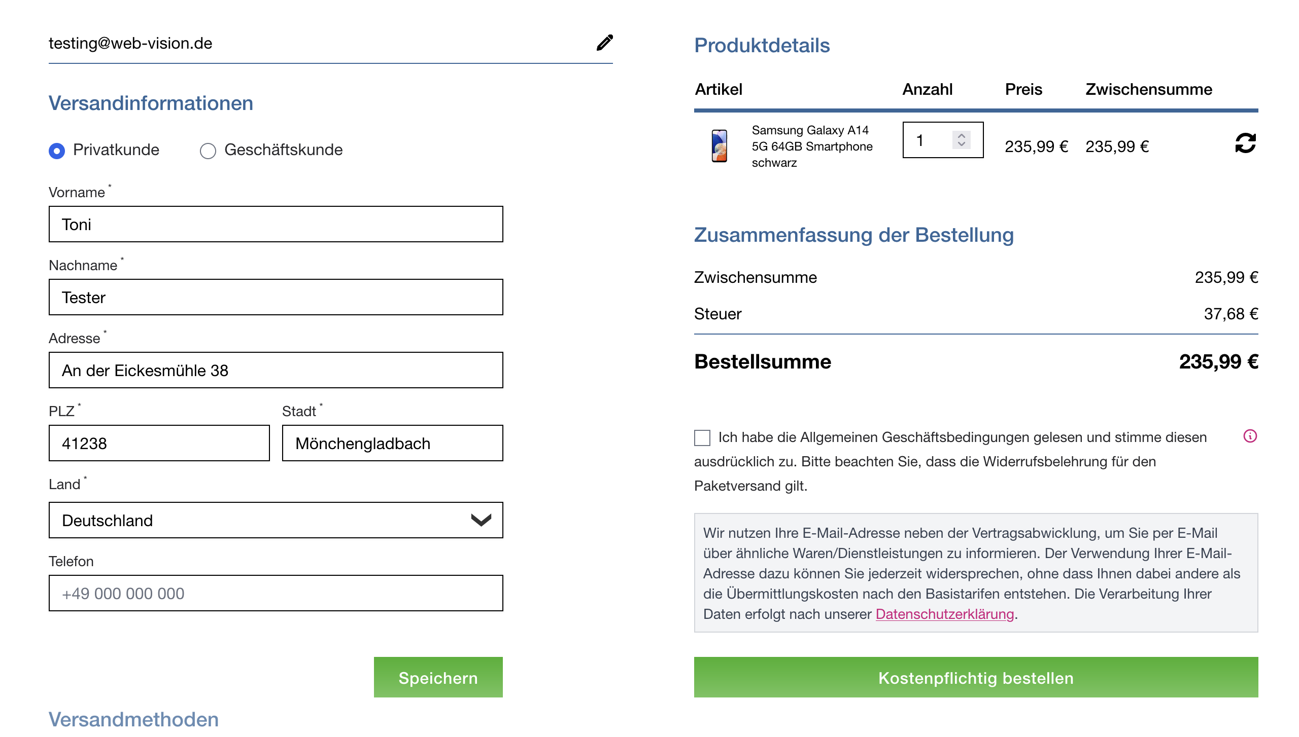 Hyvä Single-Page-Checkout für Magento Hyvä Single-Page-Checkout für Magento