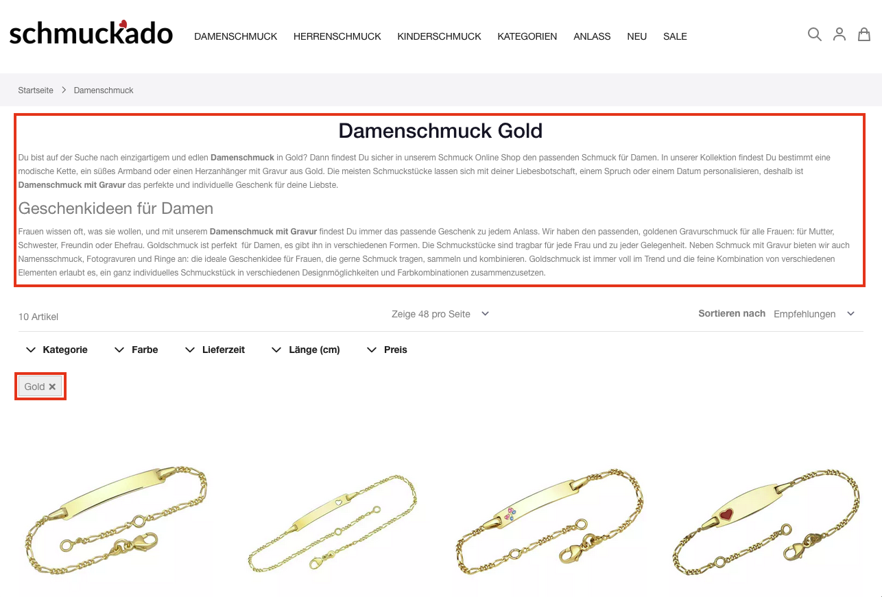 Sinnvolle SEO Inhalte für Produkt Filterungen mit Magento und TYPO3 Sinnvolle SEO Inhalte für Produkt Filterungen mit Magento und TYPO3