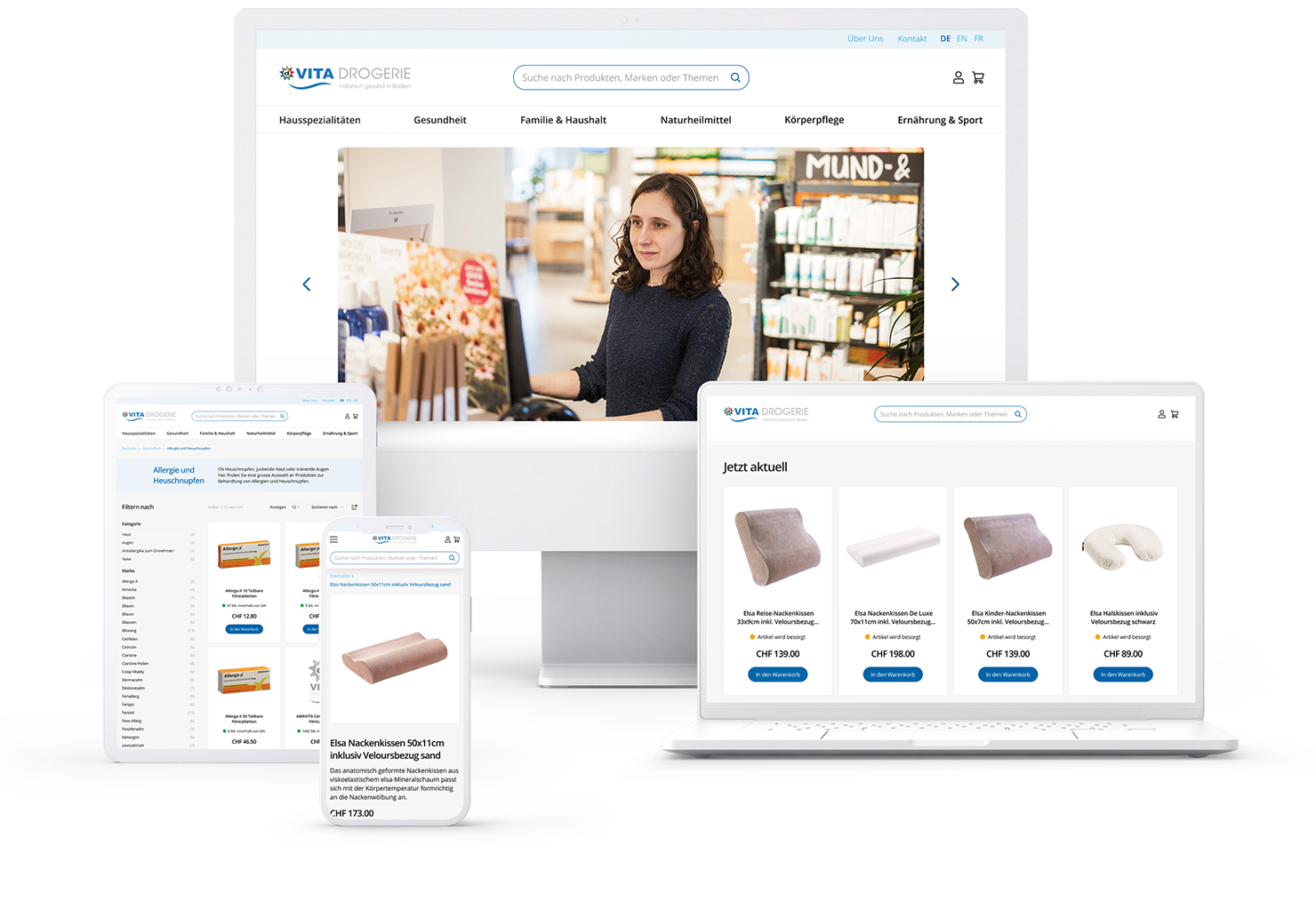 Vita Drogerie Magento Shop mit Hvyä Theme