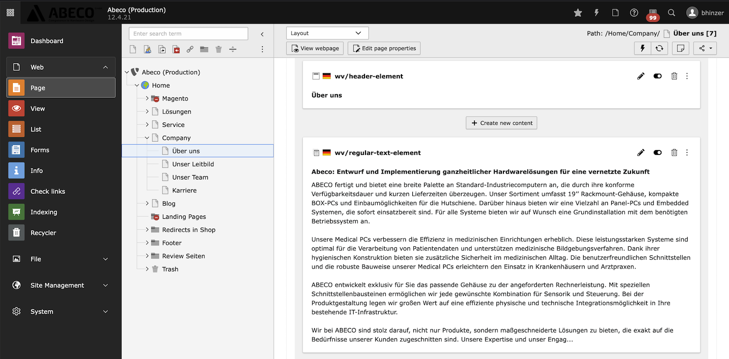 ABECO - TYPO3 und Magento Integration  ABECO - TYPO3 und Magento Integration