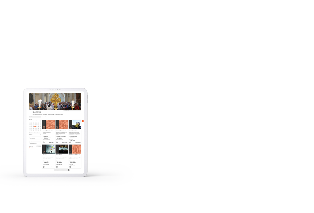 Bistum Limburg TYPO3 Website - iPad Bistum Limburg TYPO3 Website - iPad