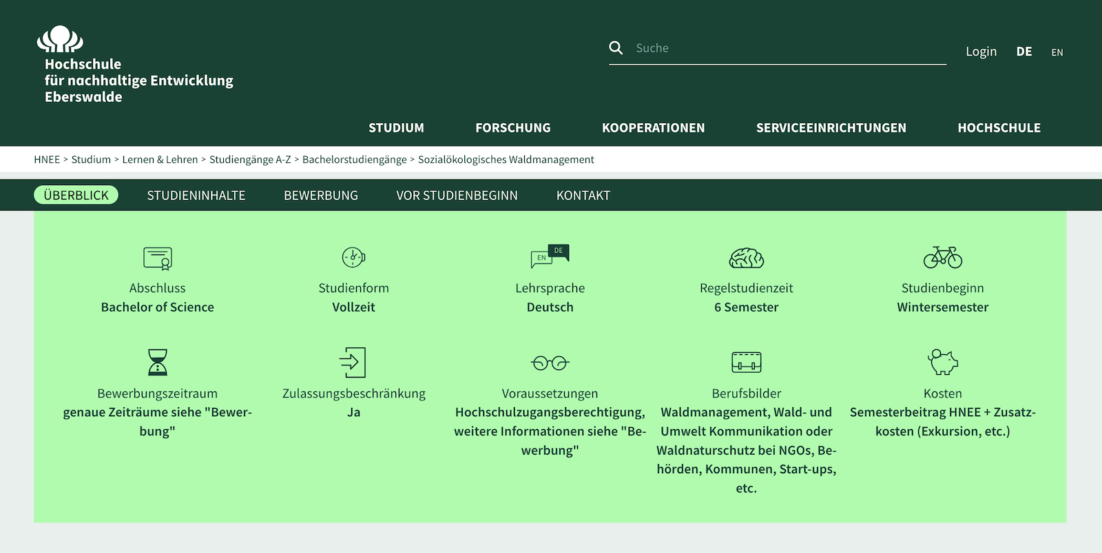 Academic Studies für TYPO3: Strukturierte Daten auf einen Blick Academic Studies für TYPO3: Strukturierte Daten auf einen Blick